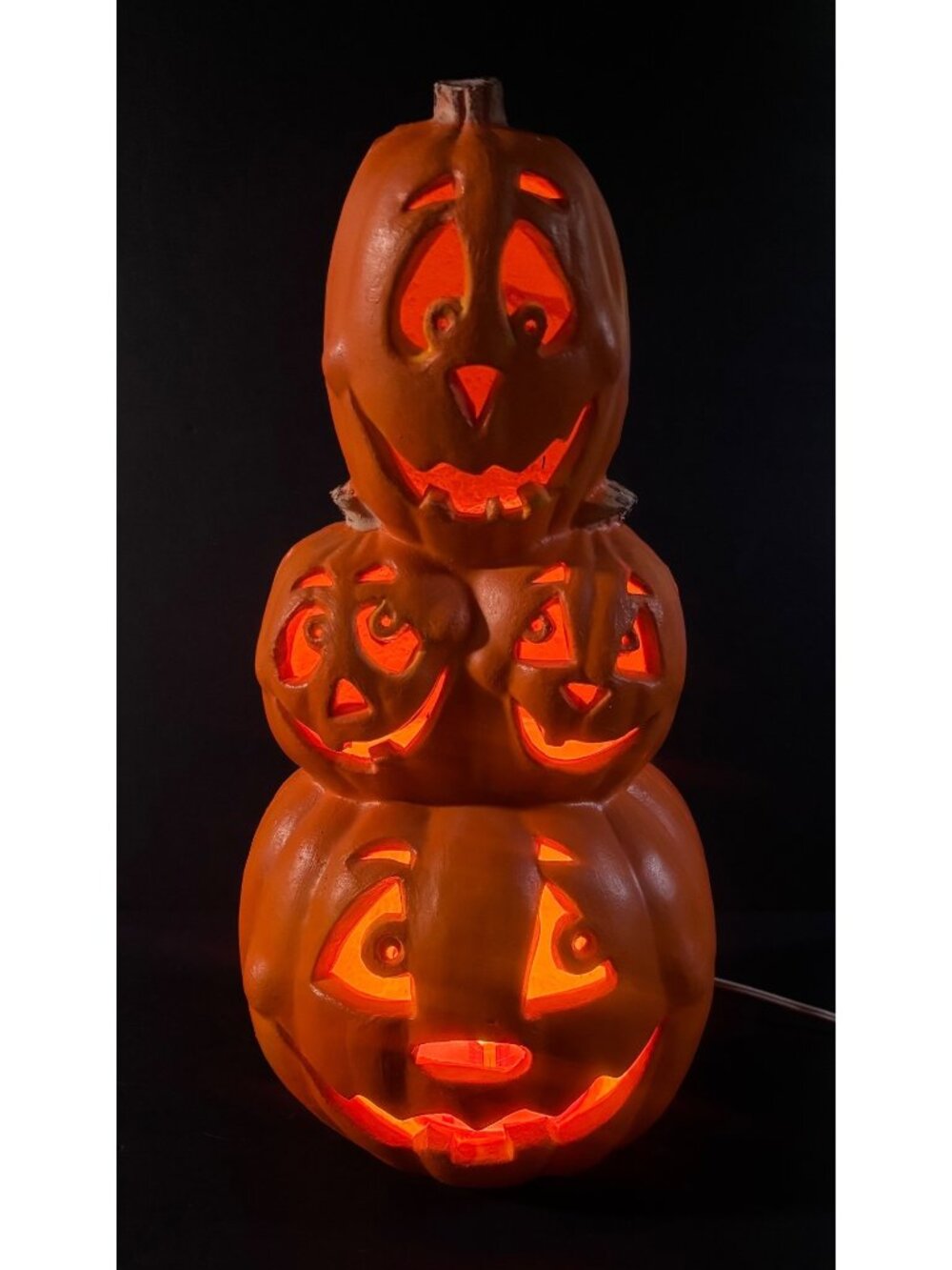 The Paper Magic Group Halloween Light-Up Foam Pumpkin Decoration Vintage 98